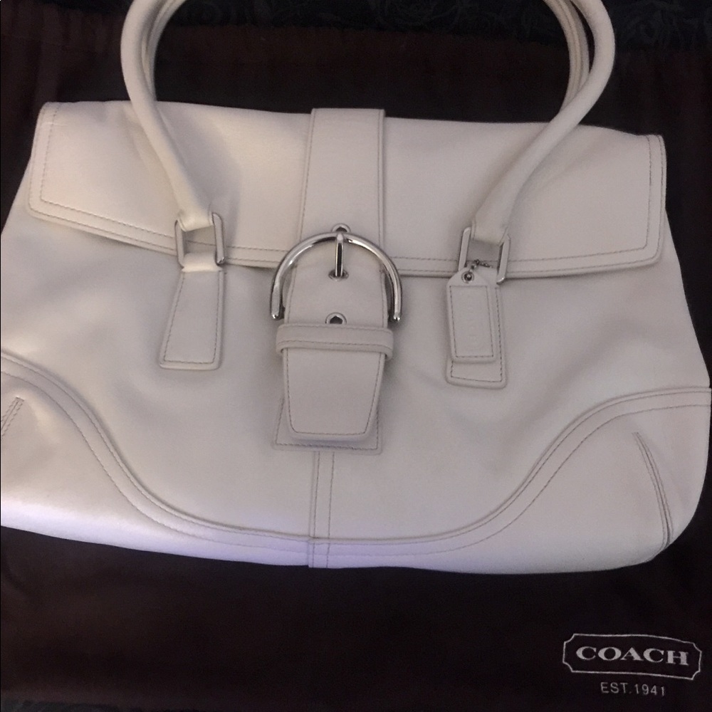 COACH: AUTHENTIC Medium leather bag (off white)